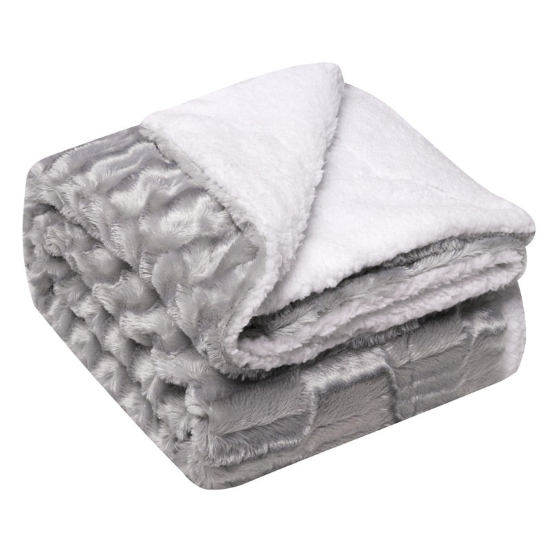 couverture gris pour canapé