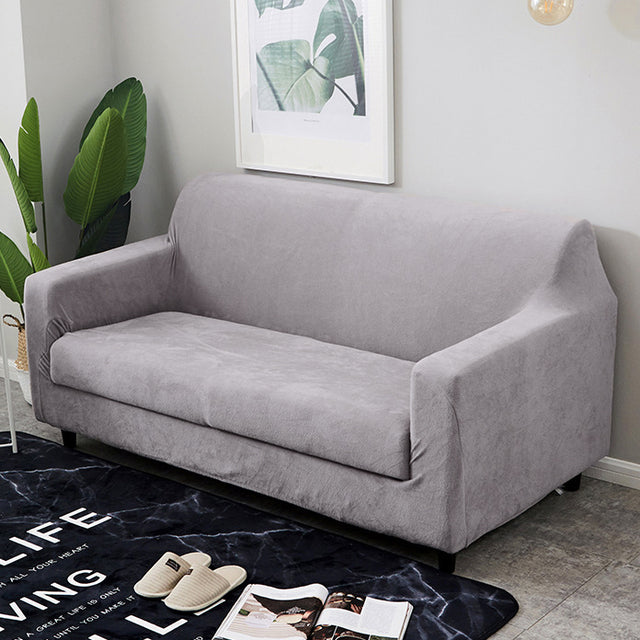 housse polyvalente canapé gris