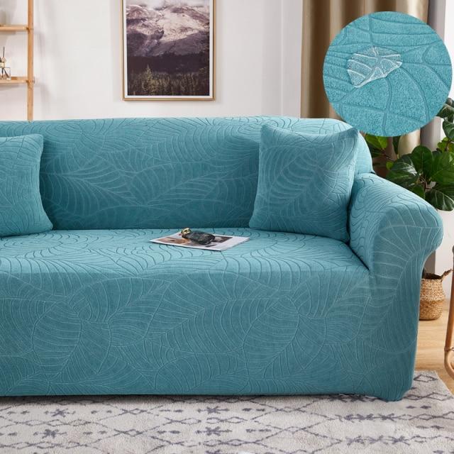 housse de canapé à motifs floraux jacquard