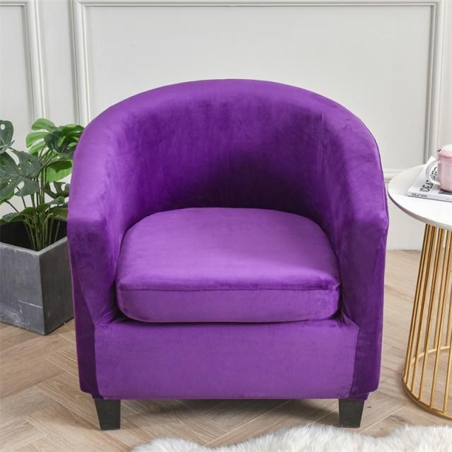 Housse Pour Fauteuil Cabriolet en velours violet