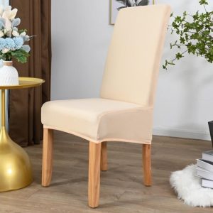 Housse de Chaise Grande Taille Beige