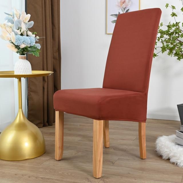 Housse de Chaise Grande Taille Marron