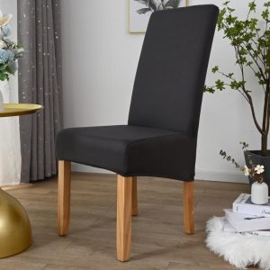 housse de chaise grande taille noir