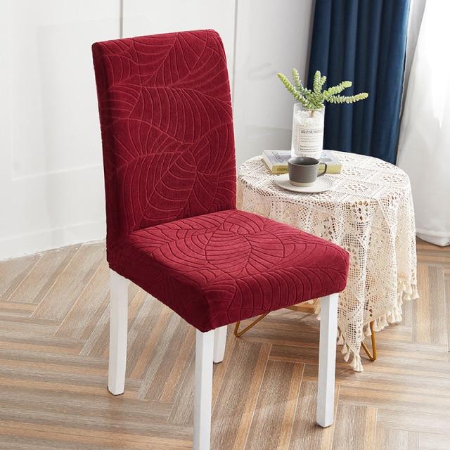 housse de chaise motifs floraux rouge