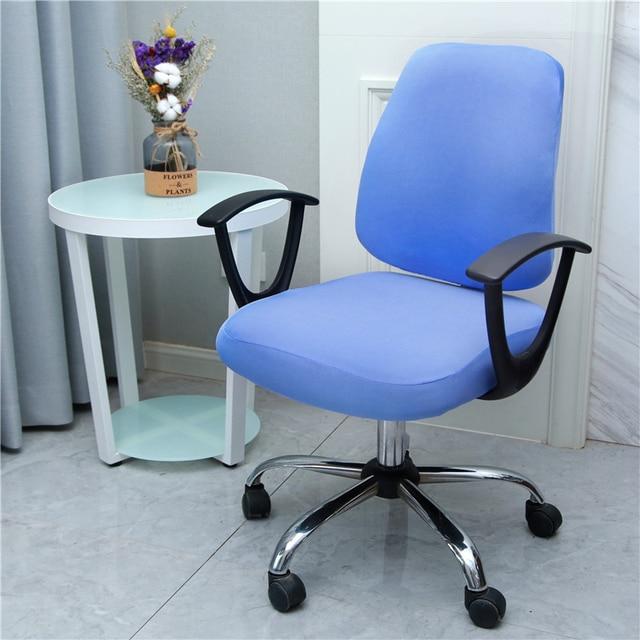 chaise de bureau avec housse unie