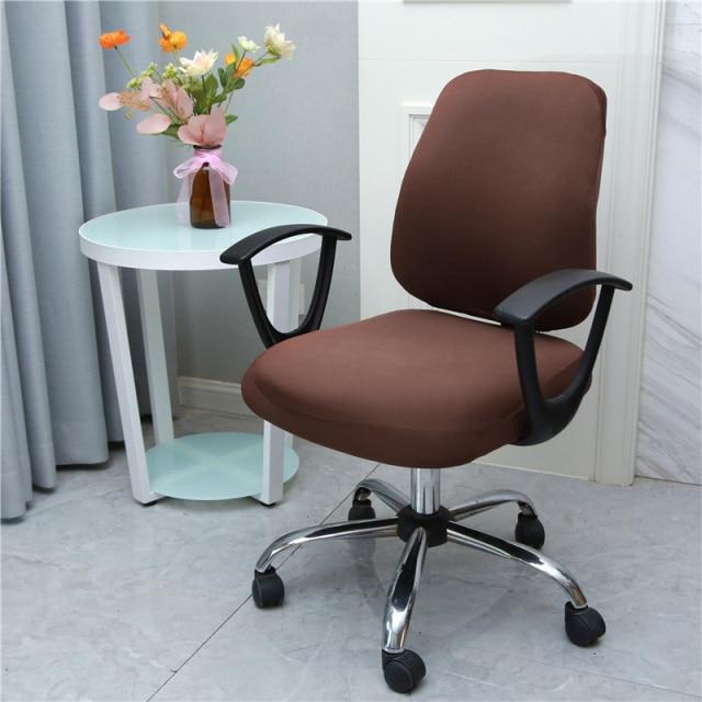 détail tissu Housse de Chaise de Bureau Unie