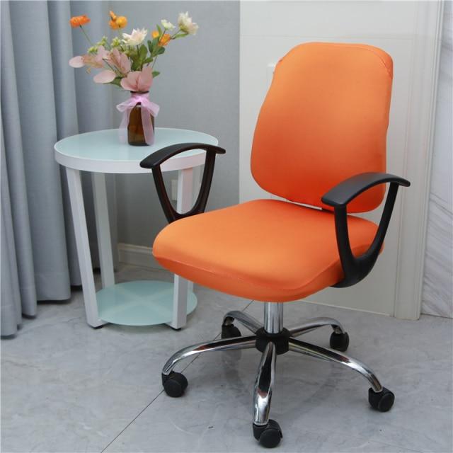 installation facile Housse de Chaise de Bureau Unie