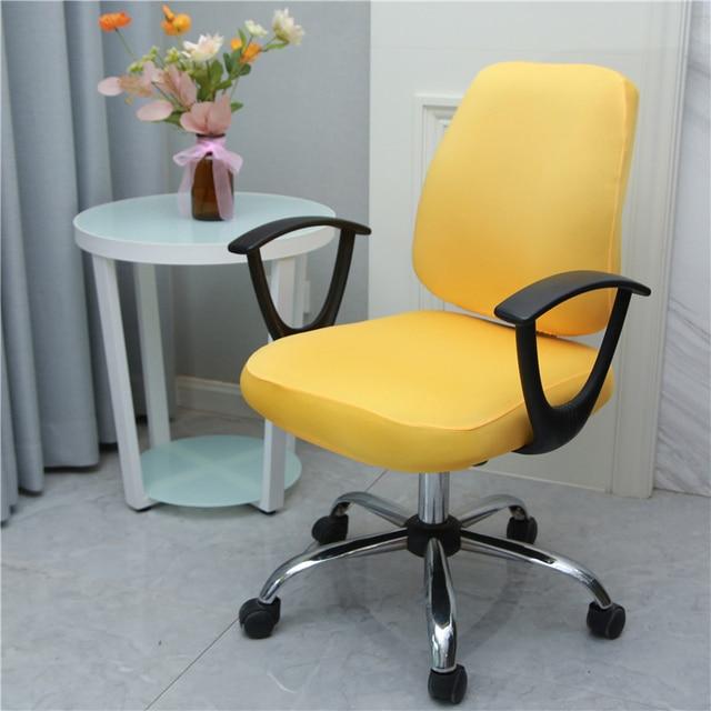 design Housse de Chaise de Bureau Unie