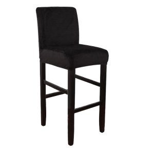 housse de tabouret de bar velours noir