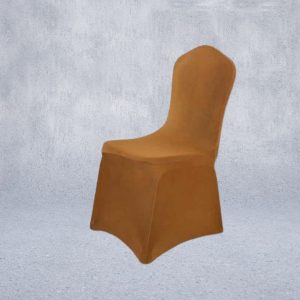 housse de chaise de mariage noisette
