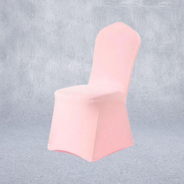 housse de chaise de mariage rose élégante