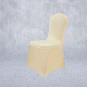 housse chaire mariage beige