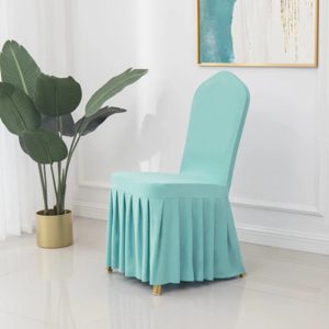 housse de chaise extensible mariage bleu Tiffany
