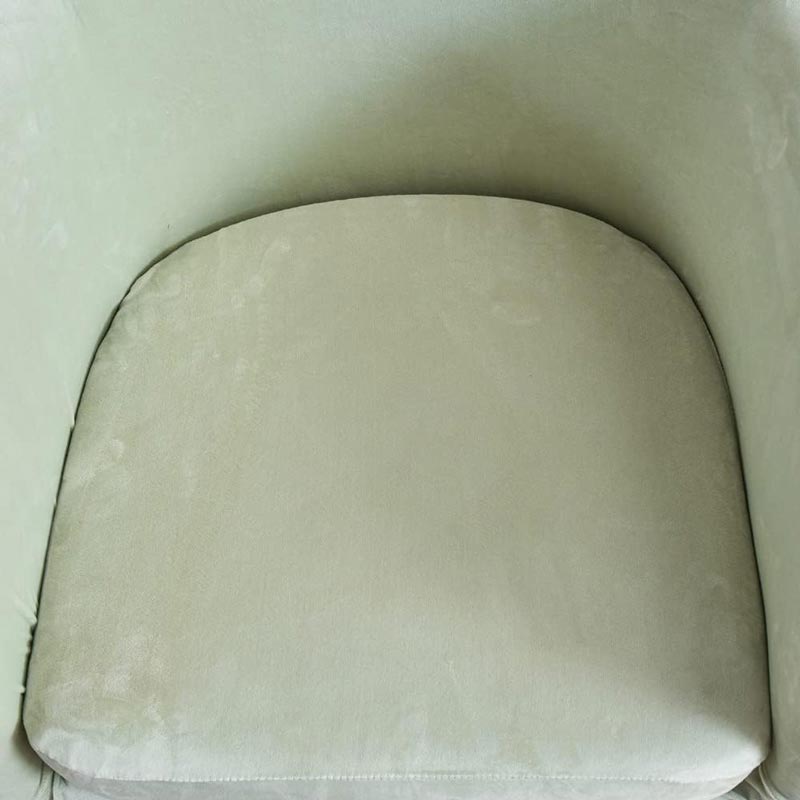 Housse de fauteuil en velours vert