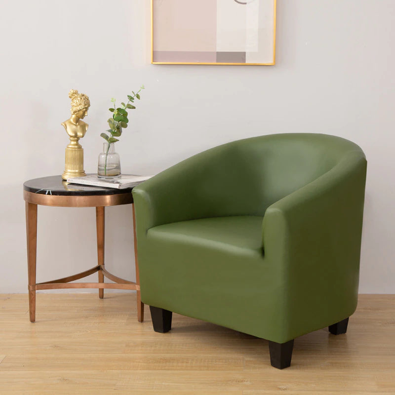 Housse de fauteuil cabriolet en cuir PU Kaki