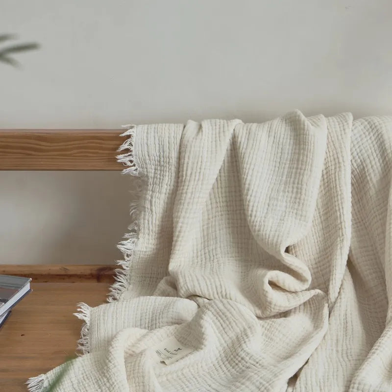 plaid gaze de coton chic et moderne