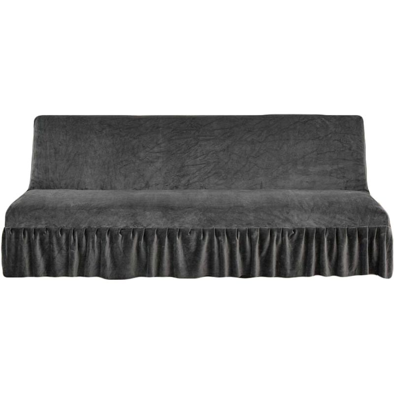 canapé velours gris anthracite