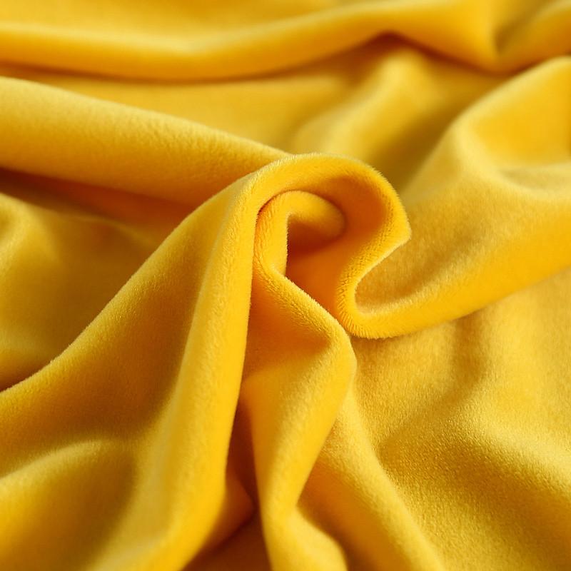 housse clic clac velours jaune