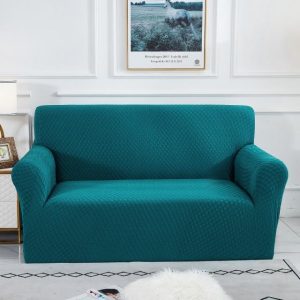 housse de canapé imperméable bleu canard