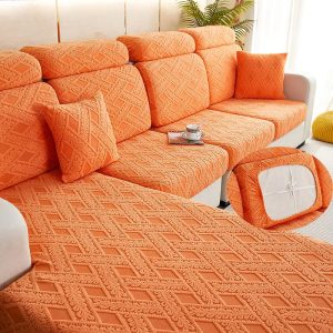 housse assise canapé Nola orange