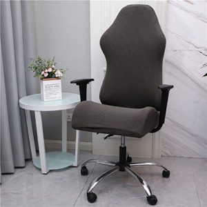 housse de chaise gamer Jacquard gris anthracite