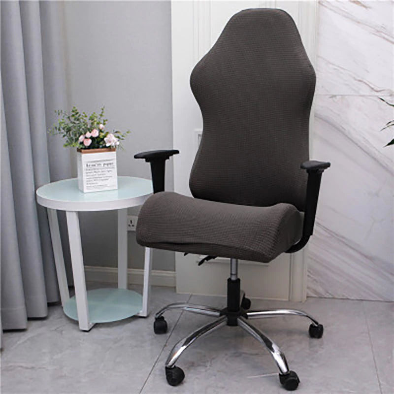housse de chaise gamer Jacquard gris anthracite