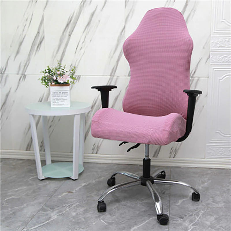 housse de chaise gamer jacquard rose