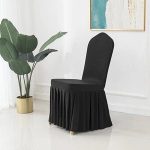 Lot de 100 Housses de Chaise de Mariage Noir