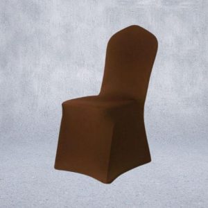 housse de chaise de mariage marron