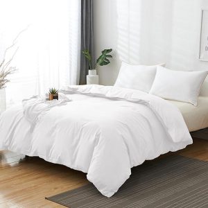 Housse de couette blanche 220x240