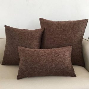 housse de coussin 40x40 marron