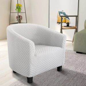 housse de fauteuil cabriolet damier blanche