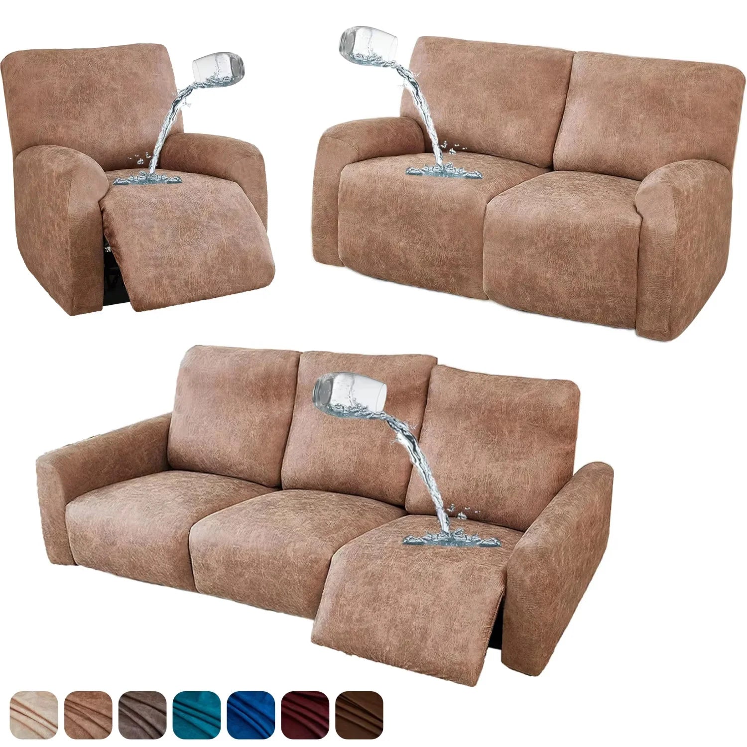 confort fauteuil relax marron clair