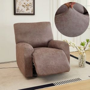 housse de fauteuil relax marron