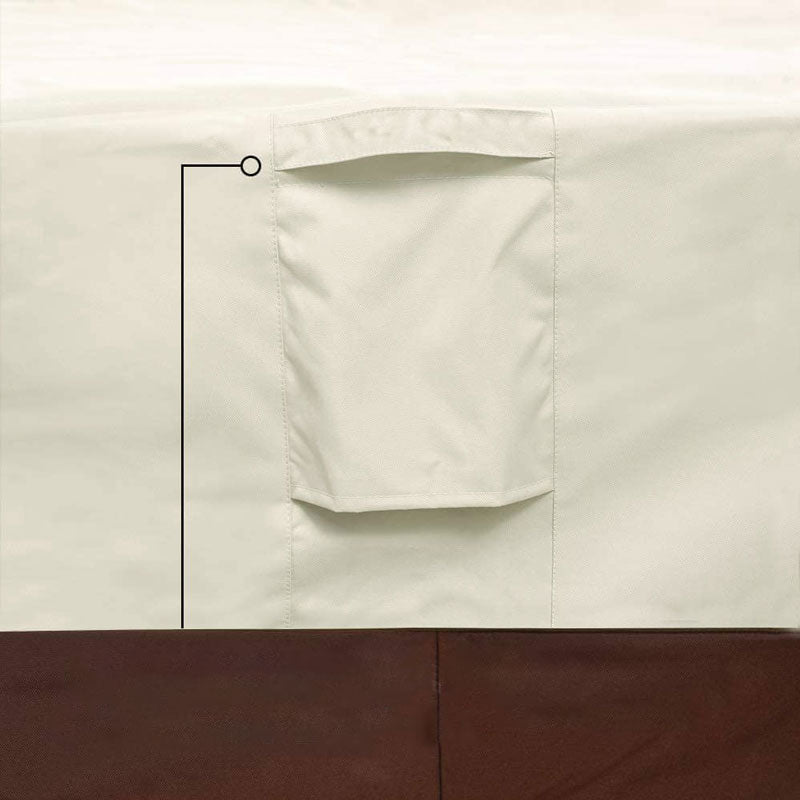 housse imperméable marron beige