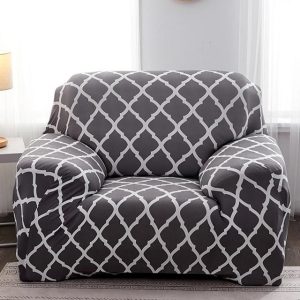 housses maison pour fauteuil club brune