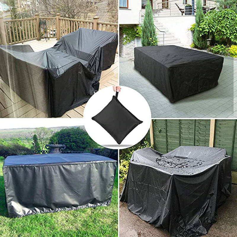 protection jardin noir meuble