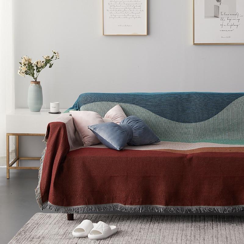 jeté de canapé scandinave