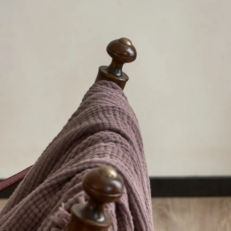 Plaid mordoré canapé gaze de coton